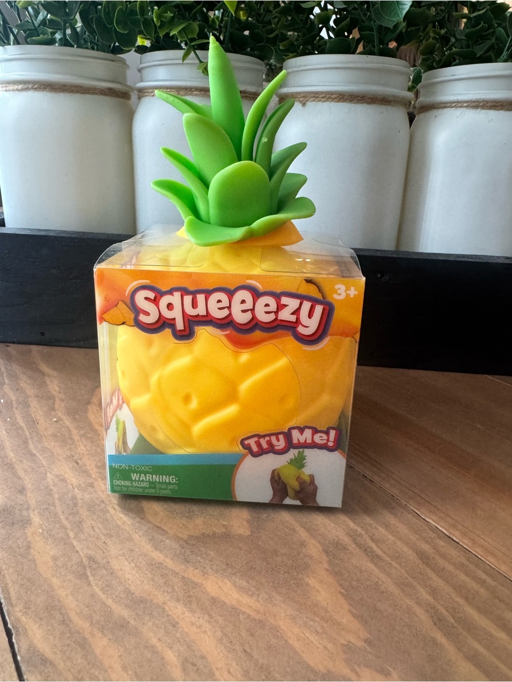 Yellow Pineapple Plush Sensory Toy by